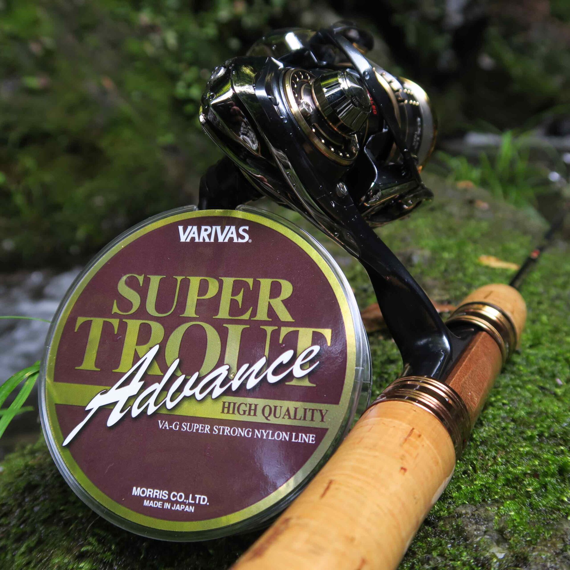 MORRIS Nylon Fishing Line VARIVAS SUPER TROUT Advance 150m #2.5 12lb Misty Brown
