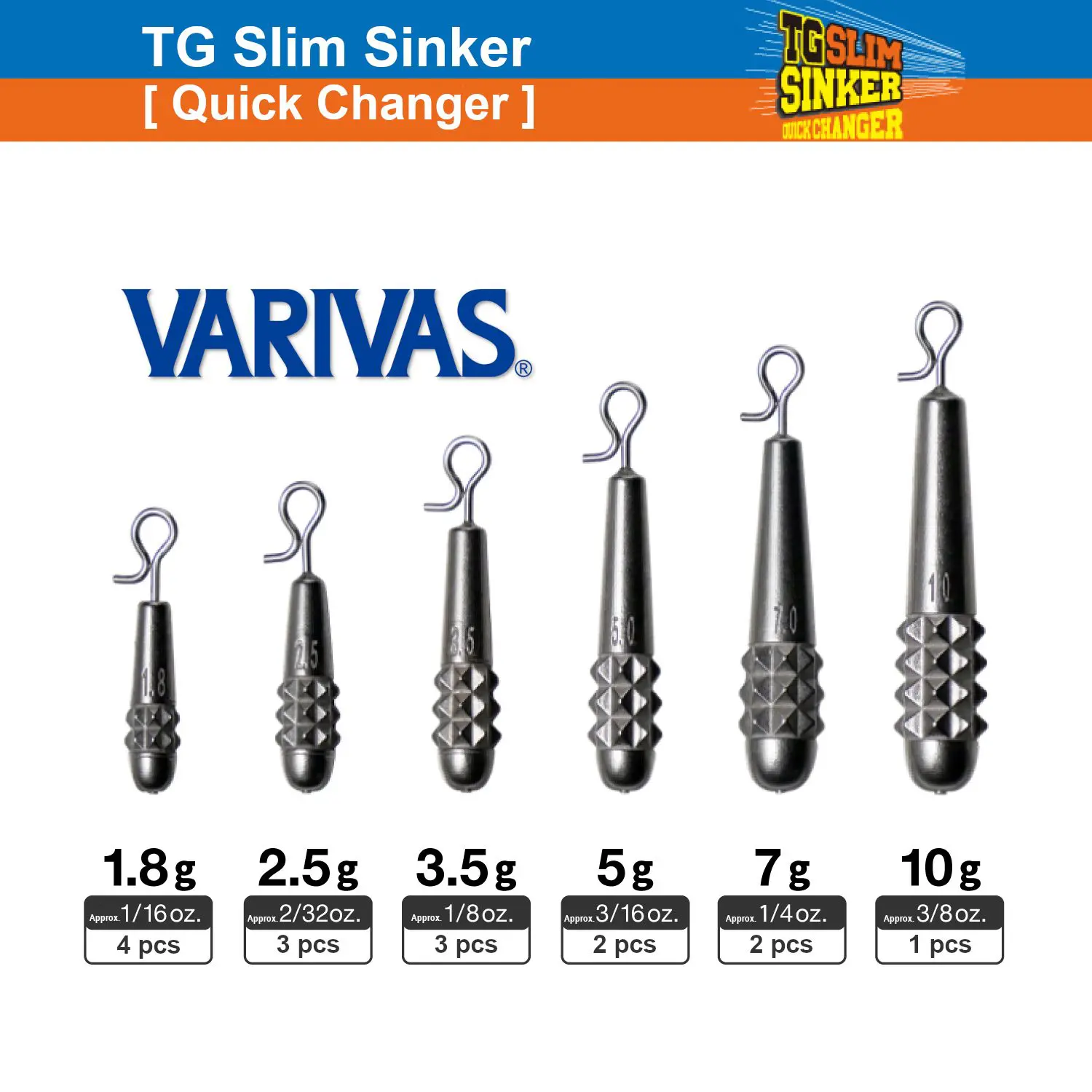 TG Slim Sinker Quick Changer – VARIVAS